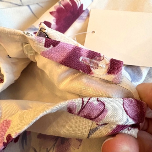 NWT Vintage Pendleton Floral Silk Linen Blend Lined High-Rise Pants Retro Office - Picture 10 of 10